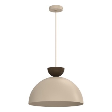Ripatslaelamp NEVIS kaabliga 1xE27/15W/230V, Ø 38 cm, beež