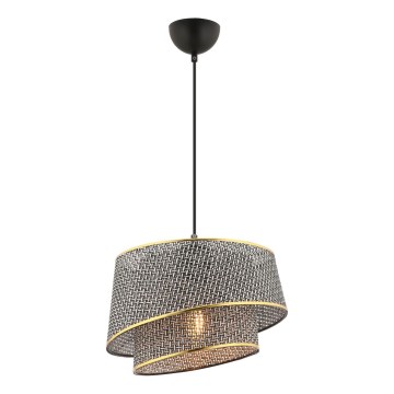 Ripatslamp kaabliga BARETTE 1xE27/60W/230V hall/kuldne