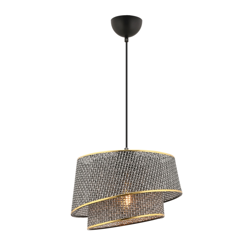 Ripatslamp kaabliga BARETTE 1xE27/60W/230V hall/kuldne