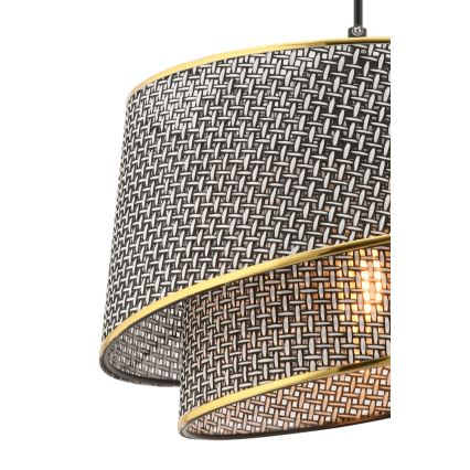 Ripatslamp kaabliga BARETTE 1xE27/60W/230V hall/kuldne