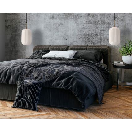 Ripatslamp kaabliga CRESTO 1xE27/40W/230V valge/kuldne