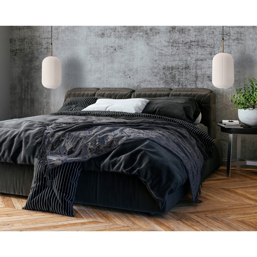 Ripatslamp kaabliga CRESTO 1xE27/40W/230V valge/kuldne