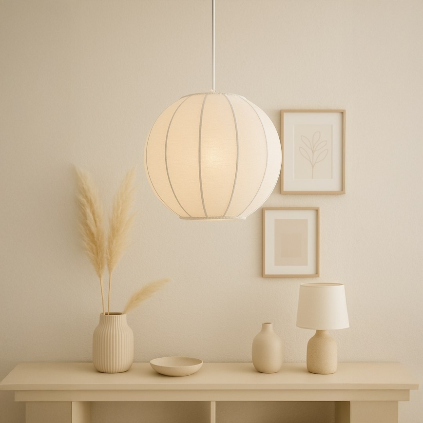 Ripatslamp kaabliga DANA 1xE27/15W/230V, läbimõõt 25 cm, valge