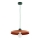 Ripatslamp kaabliga ETERI 1xE27/15W/230V vask/roheline
