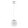 Ripatslamp kaabliga UGO 1xE27/15W/230V Ø 20 cm valge/läikiv kroom