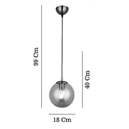 Ripatslamp POLINO 1xE27/40W/230V pronksviimistlusega