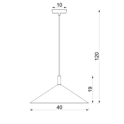 Ripatslühter ANEGA 1xGX53/15W/230V, läbimõõt 40 cm, pruun