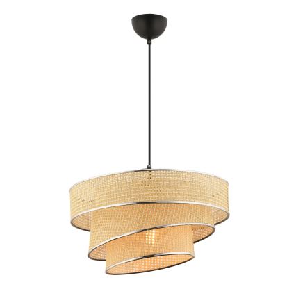 Ripatslühter kaabliga COUPER 1xE27/60W/230V beež/läikiv kroom