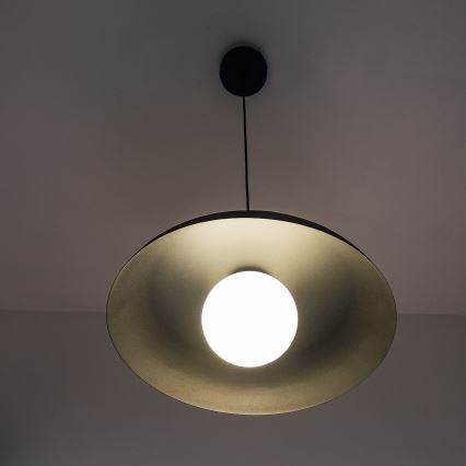 Ripatslühter kaabliga ECLIPSE 1xE27/15W/230V must