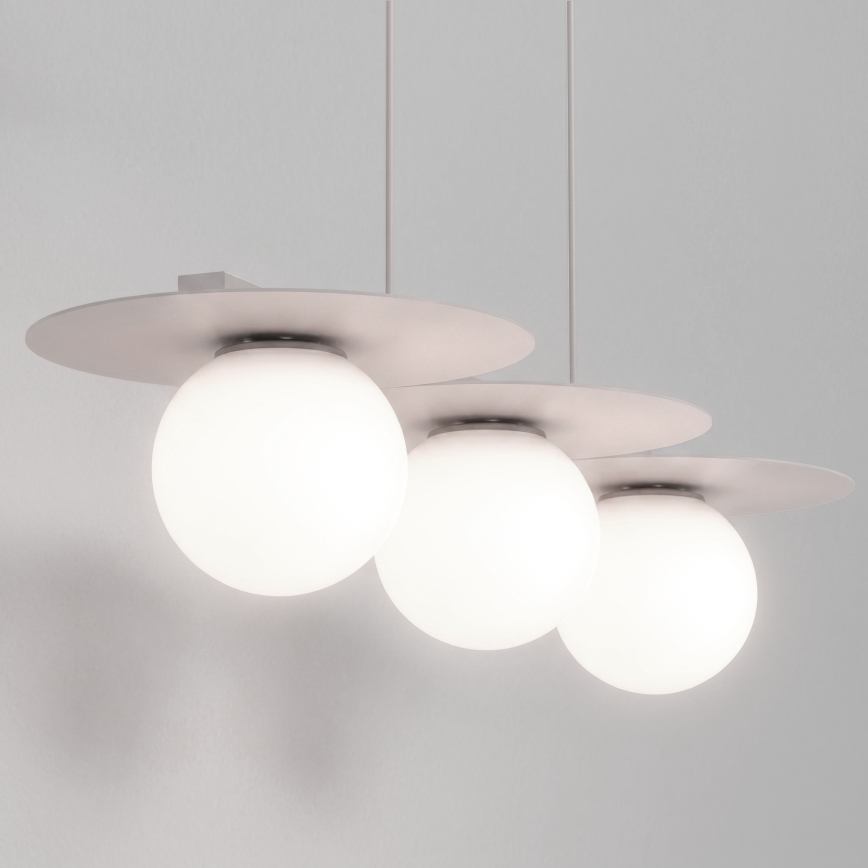 Ripatslühter kaabliga FLAT 3xE27/15W/230V kreemivärvi