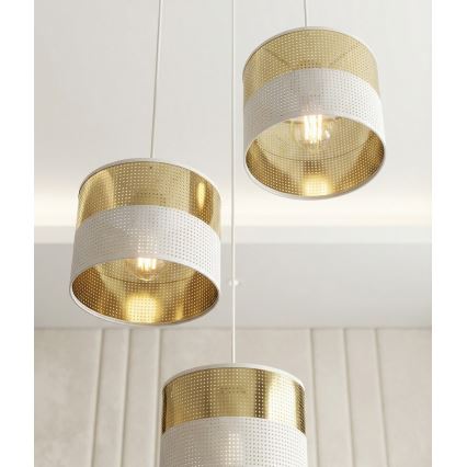 Ripatslühter LUX kaabliga 3xE27/15W/230V valge/kuldne