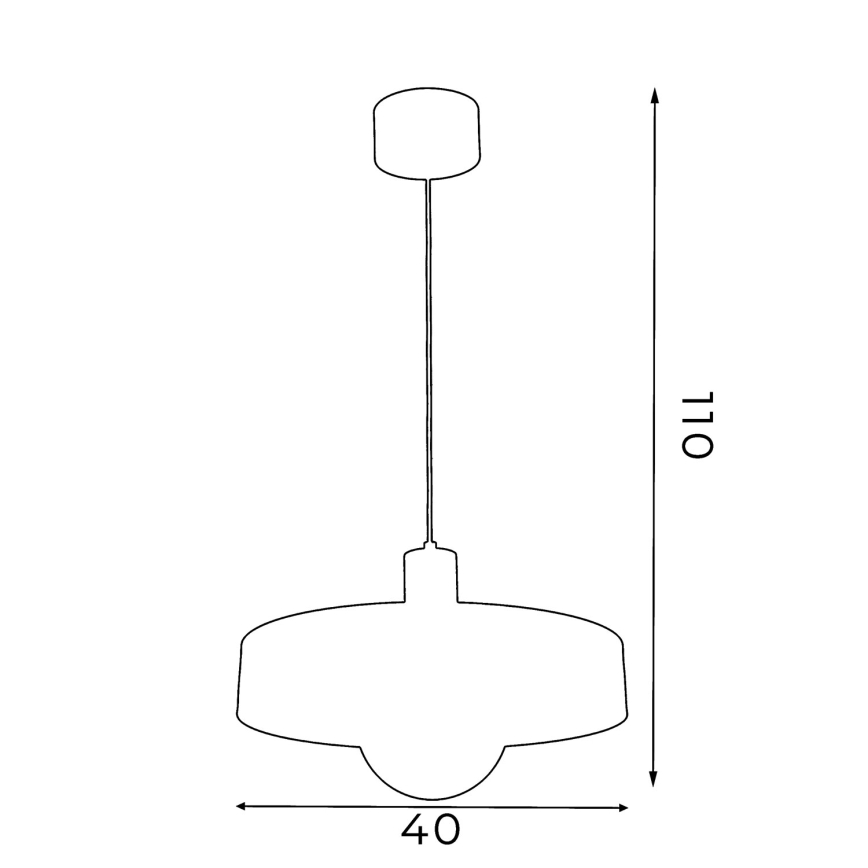 Ripatsvalgusti kaabliga CANAN 1×E27/15W/230V Ø 29 cm beež