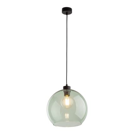Ripatsvalgusti kaablil CUBUS 1xE27/15W/230V must/suitsune roheline