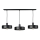 Ripplamp ARCANE kaabliga, 3×E27, 3×60W, 230V, must