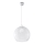 Ripplamp BALL, 1xE27/15W/230V, Ø30 cm, läbipaistev / läikiv kroom