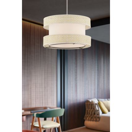 Ripplamp HALO, kaablil, 1xE27/60W/230V, kreemivärvi