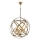 Ripplamp IRONBALL 6xE27/40W/230V kuldne