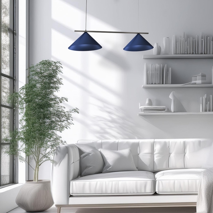 Ripplamp juhtmega CAPITAL 2xGX53/15W/230V, sinine