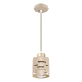 Ripplamp juhtmega ELEN 1xE27/35W/230V beež/kuldne