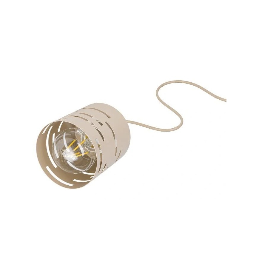 Ripplamp juhtmega ELEN 1xE27/35W/230V beež/kuldne