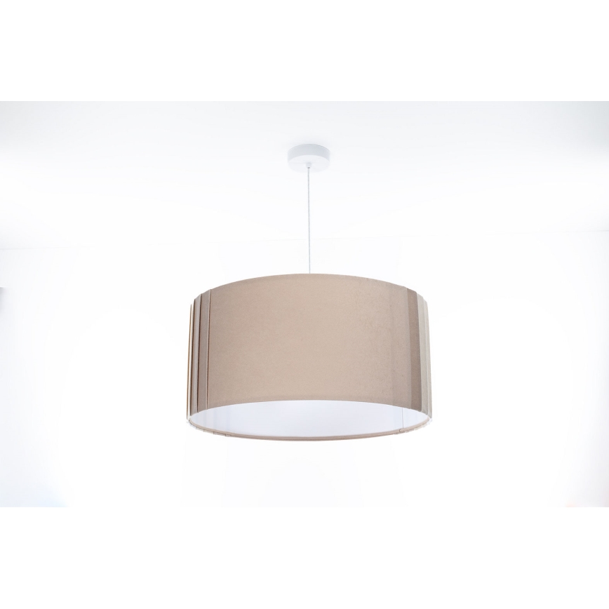 Ripplamp juhtmega STRIPES 1xE27/60W/230V, läbimõõt 40 cm, beež