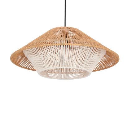 Ripplamp kaabliga AFRICA 1xE27/40W/230V läbimõõt 50 cm pruun/kreemjas