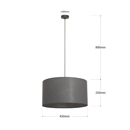 Ripplamp kaabliga ALBA 1xE27/15W/230V Ø 45 cm, hall