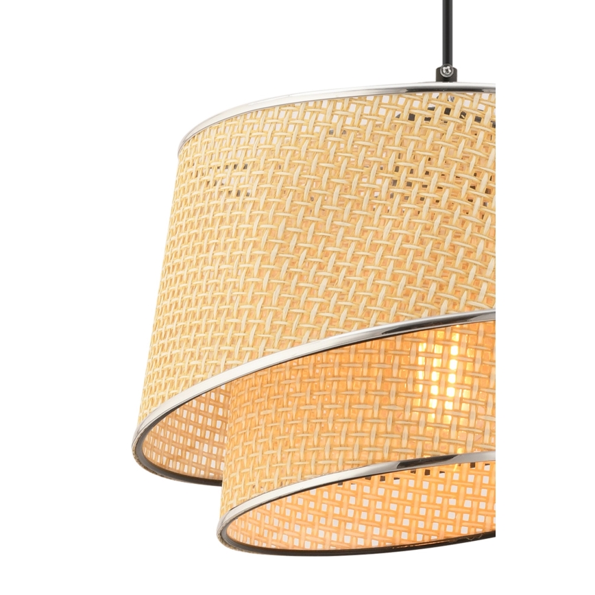 Ripplamp kaabliga BARETTE 1xE27/60W/230V beež/läikiv kroom