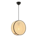 Ripplamp kaabliga BIG DRUM 1xE27/60W/230V beež/must