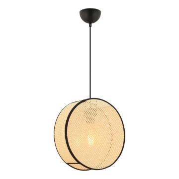 Ripplamp kaabliga BIG DRUM 1xE27/60W/230V beež/must