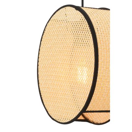 Ripplamp kaabliga BIG DRUM 1xE27/60W/230V beež/must