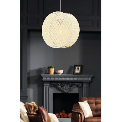 Ripplamp kaabliga BIG DRUM 1xE27/60W/230V kreemjas