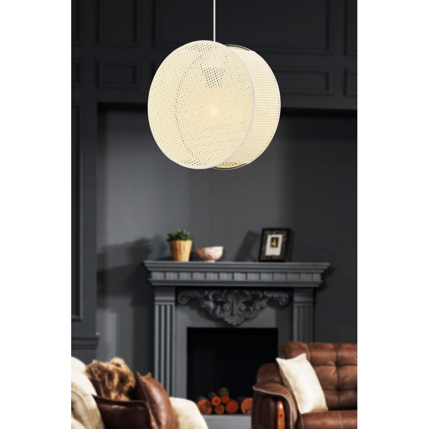 Ripplamp kaabliga BIG DRUM 1xE27/60W/230V kreemjas