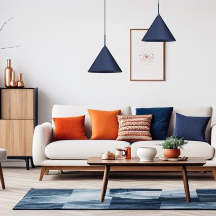 Ripplamp kaabliga CAPITAL 1xGX53/15W/230V läbimõõt 32 cm sinine