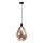 Ripplamp kaabliga DENSO 1xG9/5W/230V, läbimõõt 20 cm, vaskne/must