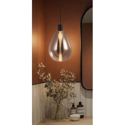 Ripplamp kaabliga DENSO 1xG9/5W/230V, läbimõõt 20 cm, vaskne/must