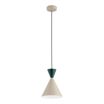 Ripplamp kaabliga ENTORI 1xE27/15W/230V beež/roheline