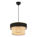 Ripplamp kaabliga ERO 1xE27/60W/230V must/beež