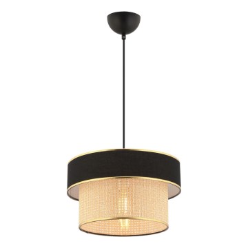 Ripplamp kaabliga ERO 1xE27/60W/230V must/beež