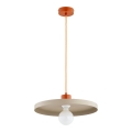 Ripplamp kaabliga ETERI 1xE27/15W/230V beež/vaskne