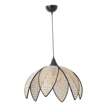 Ripplamp kaabliga FUME 1xE27/40W/230V läbimõõt 40 cm must/beež