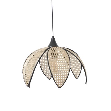 Ripplamp kaabliga FUME 1xE27/40W/230V läbimõõt 40 cm must/beež