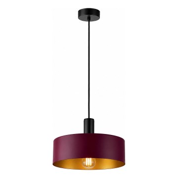 Ripplamp kaabliga HAKI 1xE27/60W/230V veinipunane/must