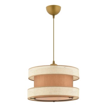 Ripplamp kaabliga HALO 1xE27/60W/230V pruun/kreemjas