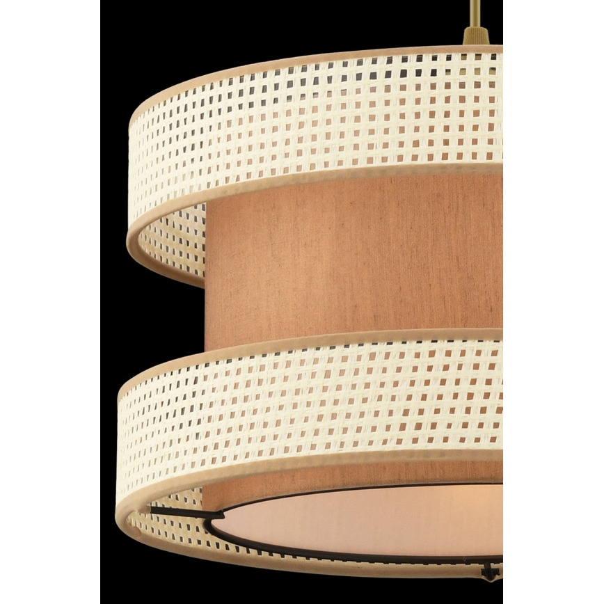 Ripplamp kaabliga HALO 1xE27/60W/230V pruun/kreemjas