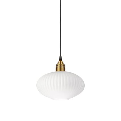 Ripplamp kaabliga HECTOR 1xE27/15W/230V valge/messing läbimõõt 25 cm