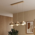 Ripplamp kaabliga KIVI 3xE27/15W/230V beež
