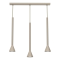 Ripplamp kaabliga MAZZO 3xGU10/8W/230V beež