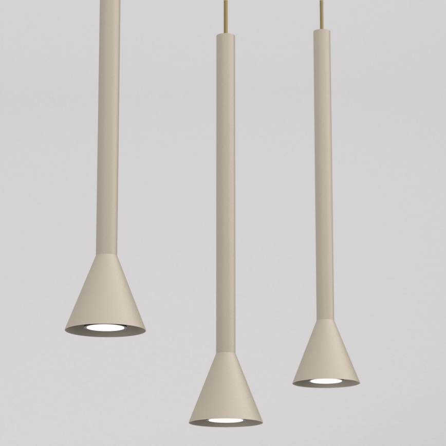 Ripplamp kaabliga MAZZO 3xGU10/8W/230V beež