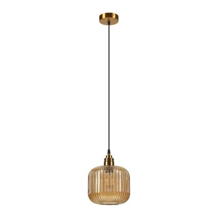 Ripplamp kaabliga MILOU 1xE27/15W/230V kuldne/suitsune beež